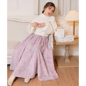 スウィングル SWINGLE シャギーギャザーフレアスカート （ピンク