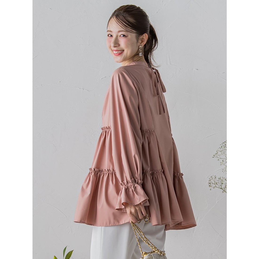 クイーンズコート QUEENS COURT 【大きいサイズ】サイドフリル