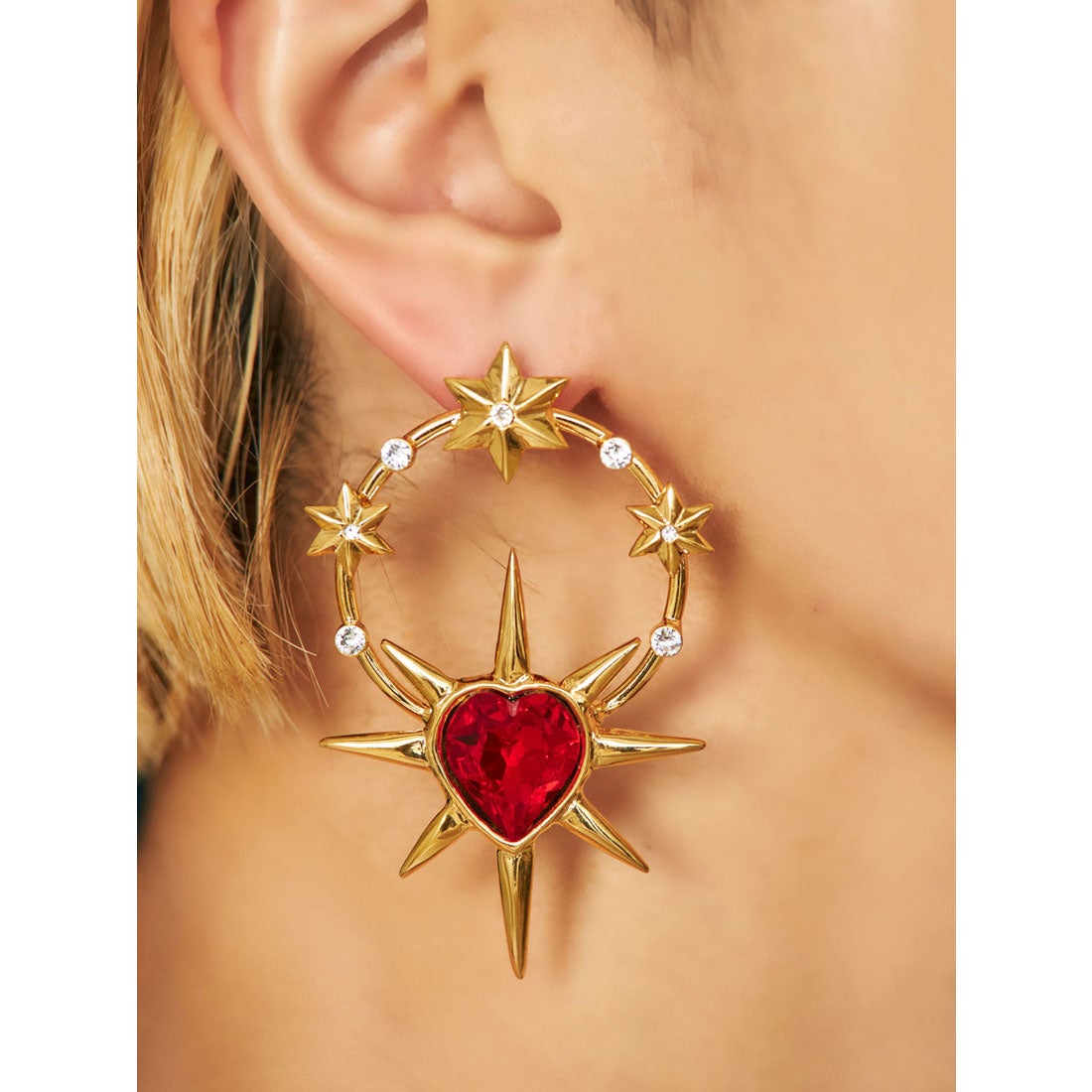 パメオポーズ PAMEO POSE Sacred Heart Pierce （レッド） -靴