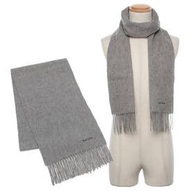 ポールスミス Paul Smith マフラー ロゴ フリンジ グレー メンズ