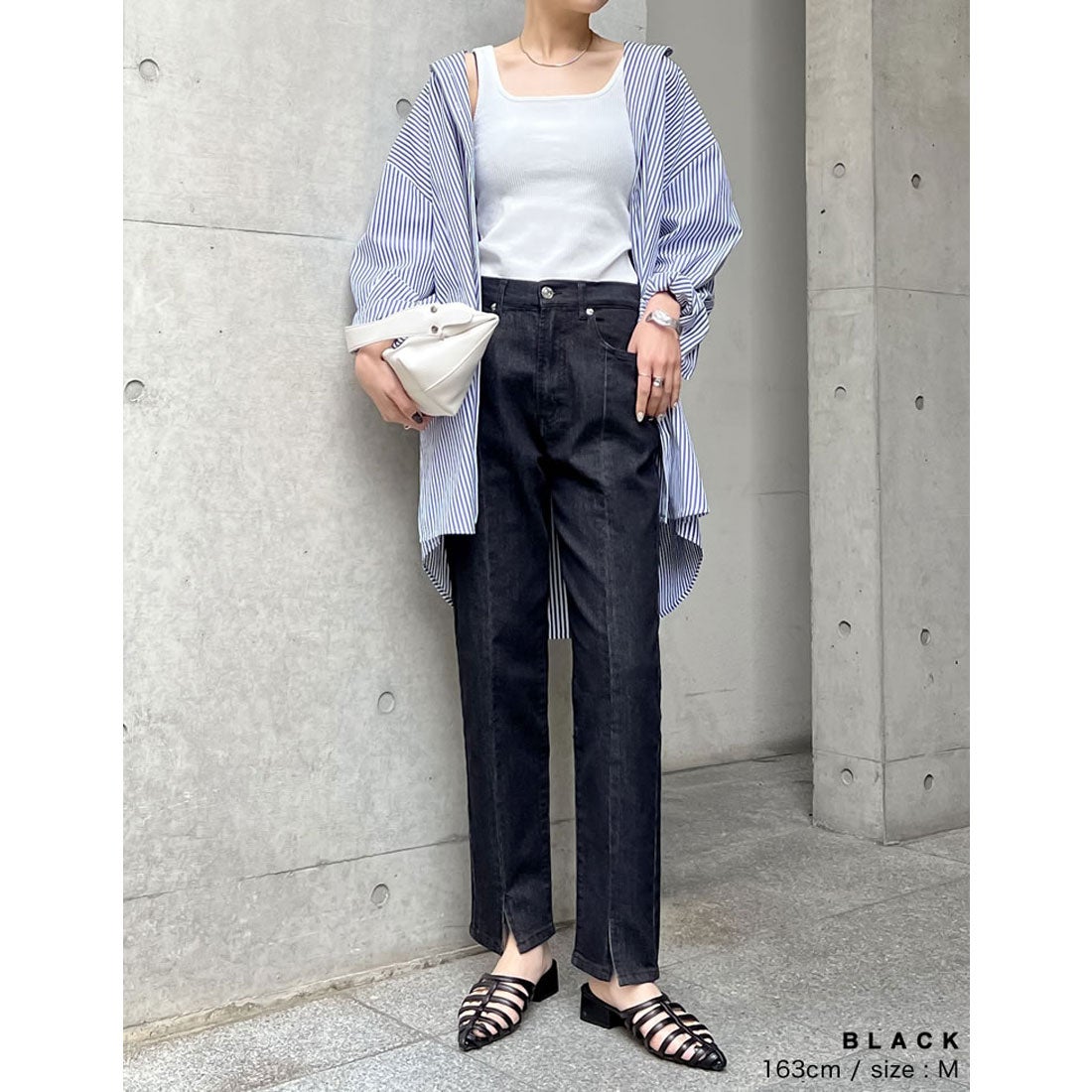 Re:EDIT [金子麻貴さん着用][低身長/高身長サイズ有]センタースリット