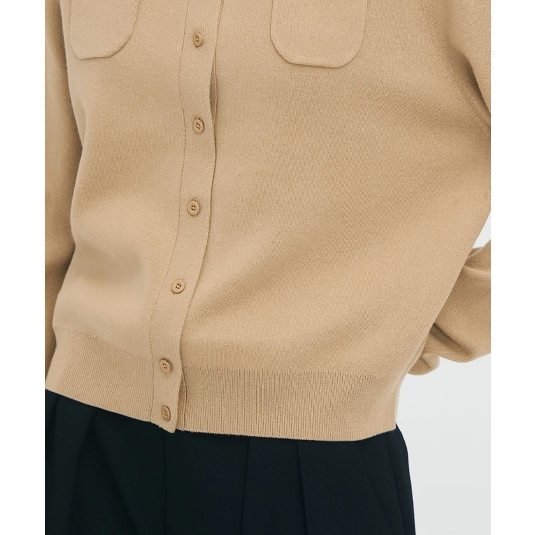 キャバン CABaN コットンカシミヤ クルーネックカーディガン （35