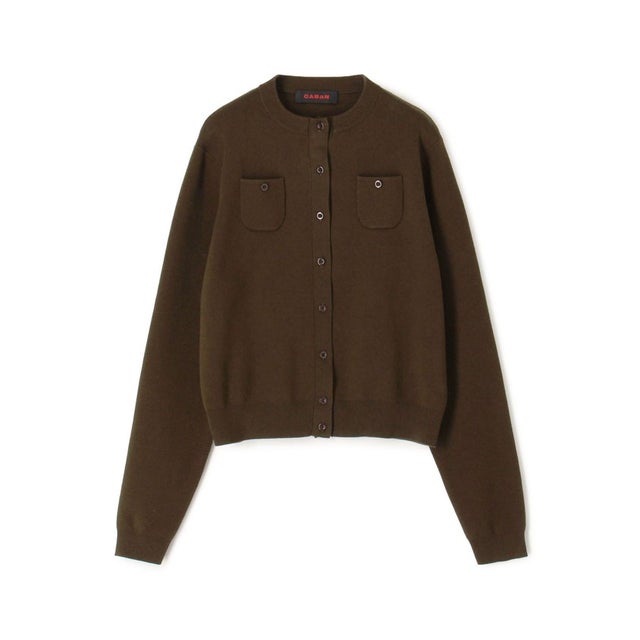 キャバン CABaN CABaN コットンカシミヤ クルーネックカーディガン