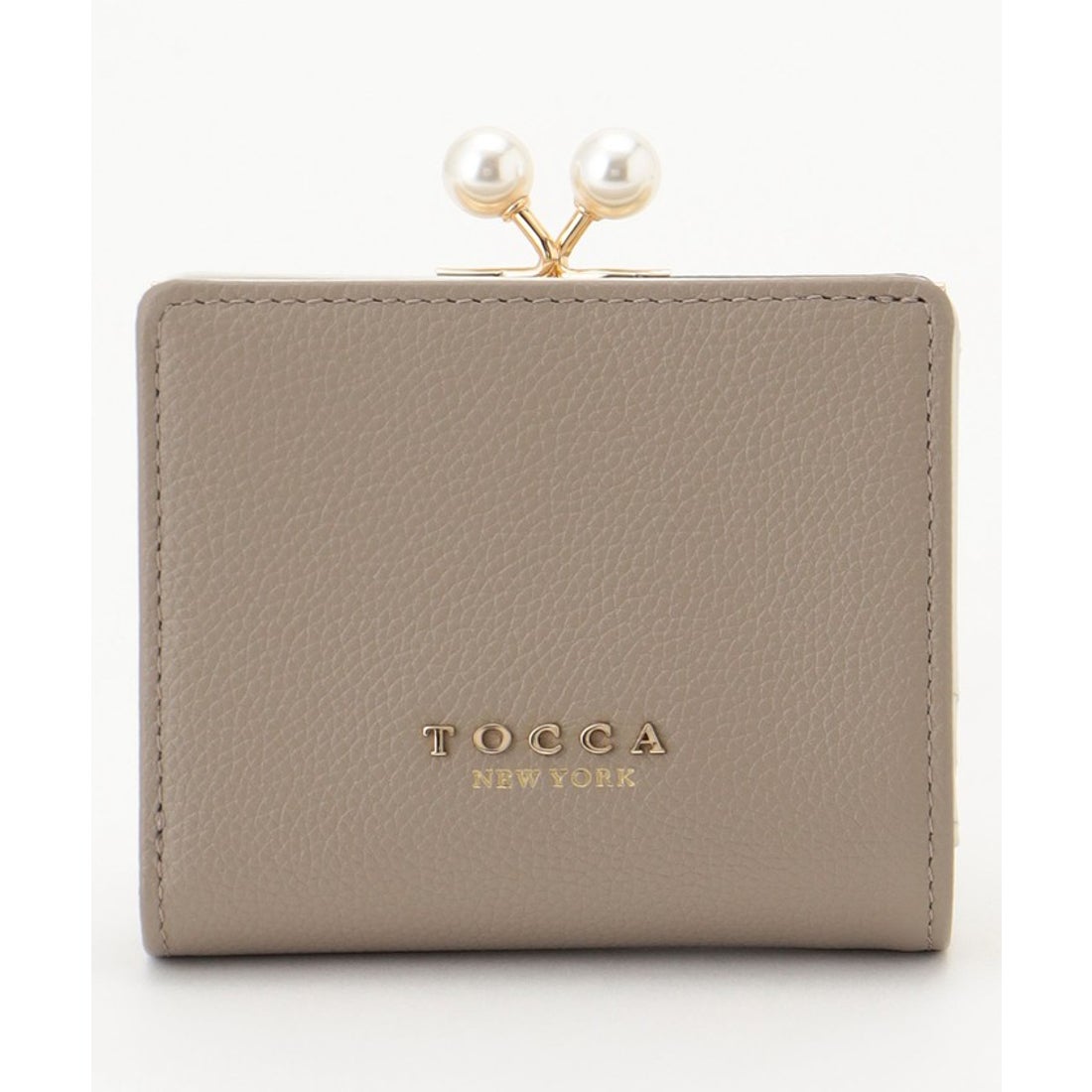 トッカ TOCCA POINT OF PEARL BIIFOLOD WALLET 2つ折り財布 （ゴールド