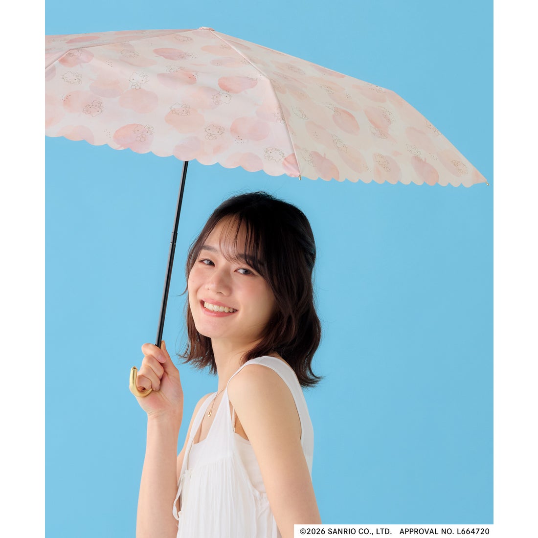 Wpc.】日傘 サンリオキャラクターズ×Wpc. 遮光水彩モチーフ ミニ 完全