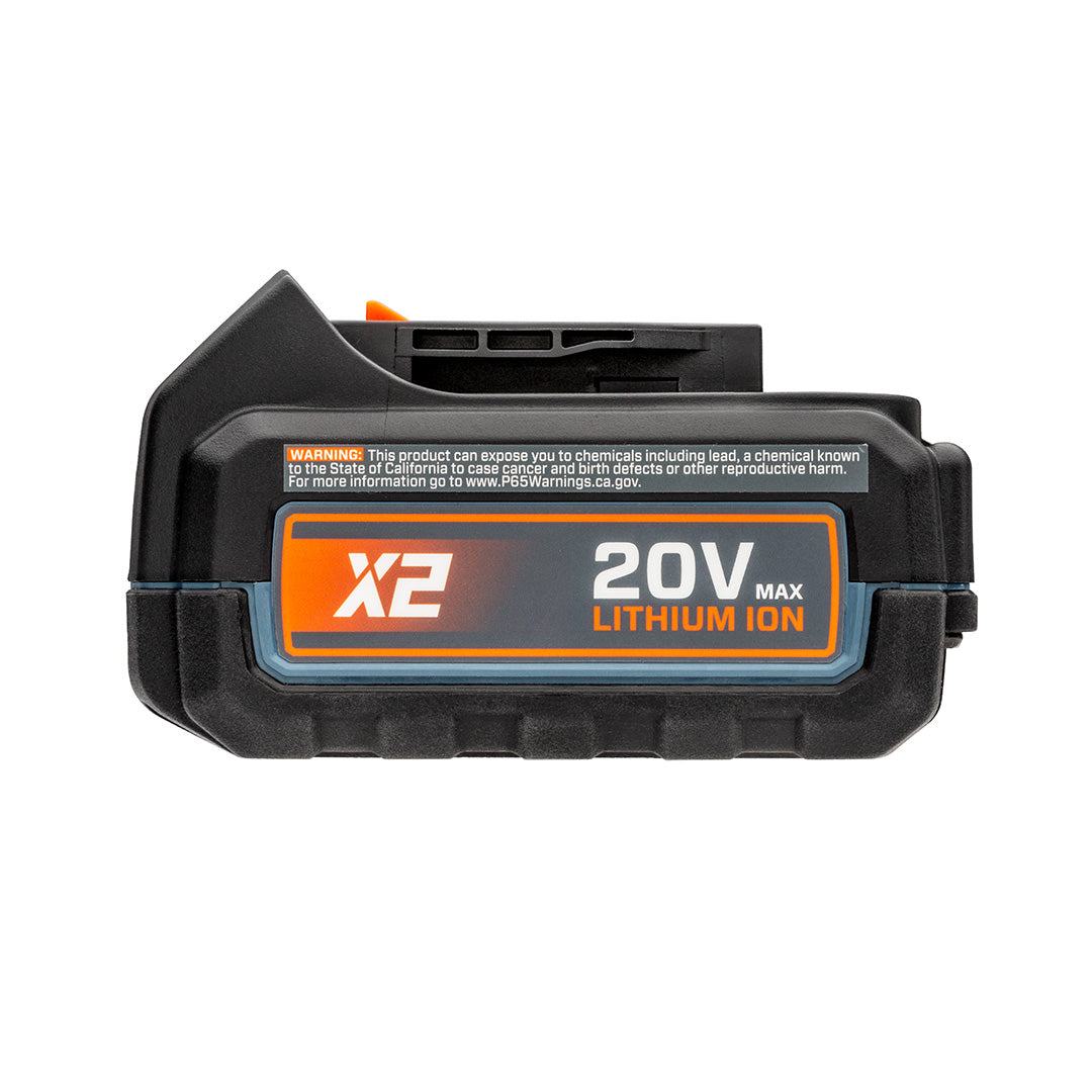 X2 20V Max 5.0 Ah Lithium-ion Battery, B50X2 | Batteries | SENIX Tool