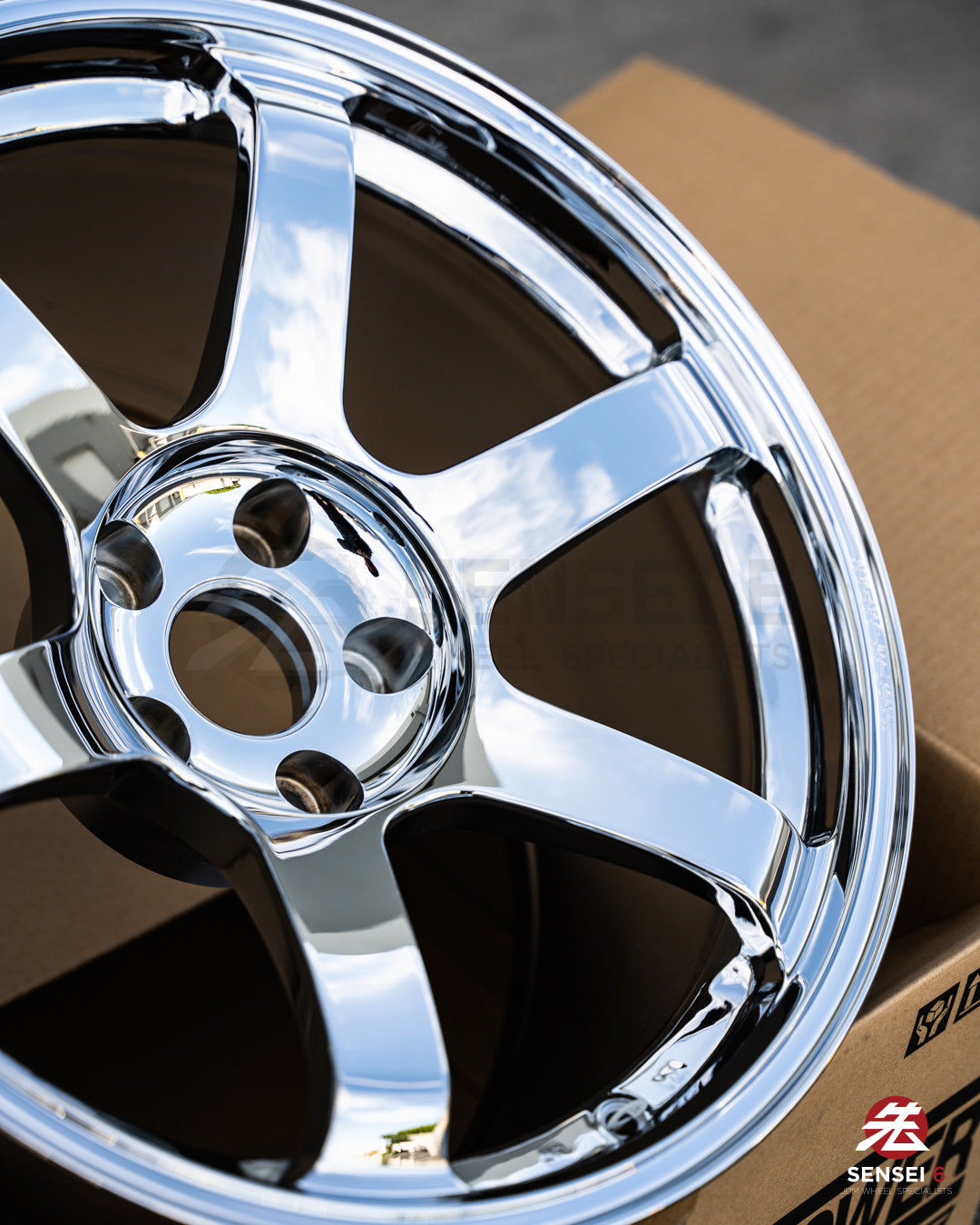 Volk TE37 Saga SL / 18x10.5 +15 / 5x114.3 / Chrome – Sensei 6