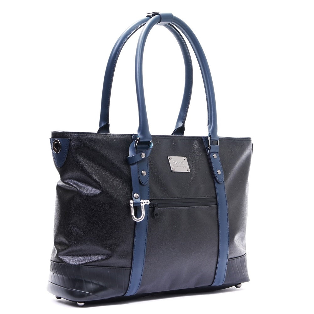 森野帆布コラボ／デザイナーズビジネスバッグ（ブラック×ネイビー