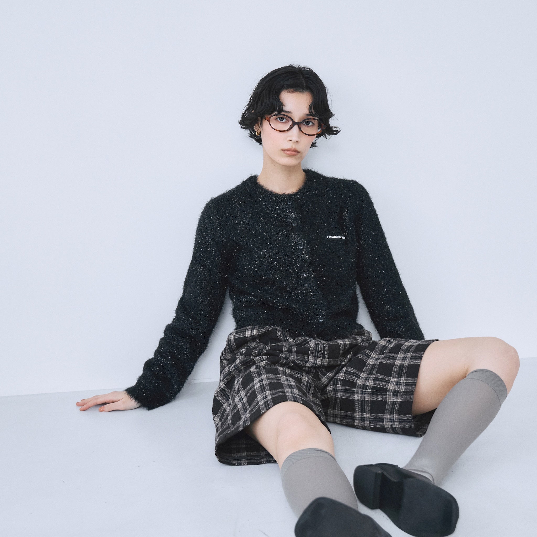 Glitter Yarn Knitカーディガン