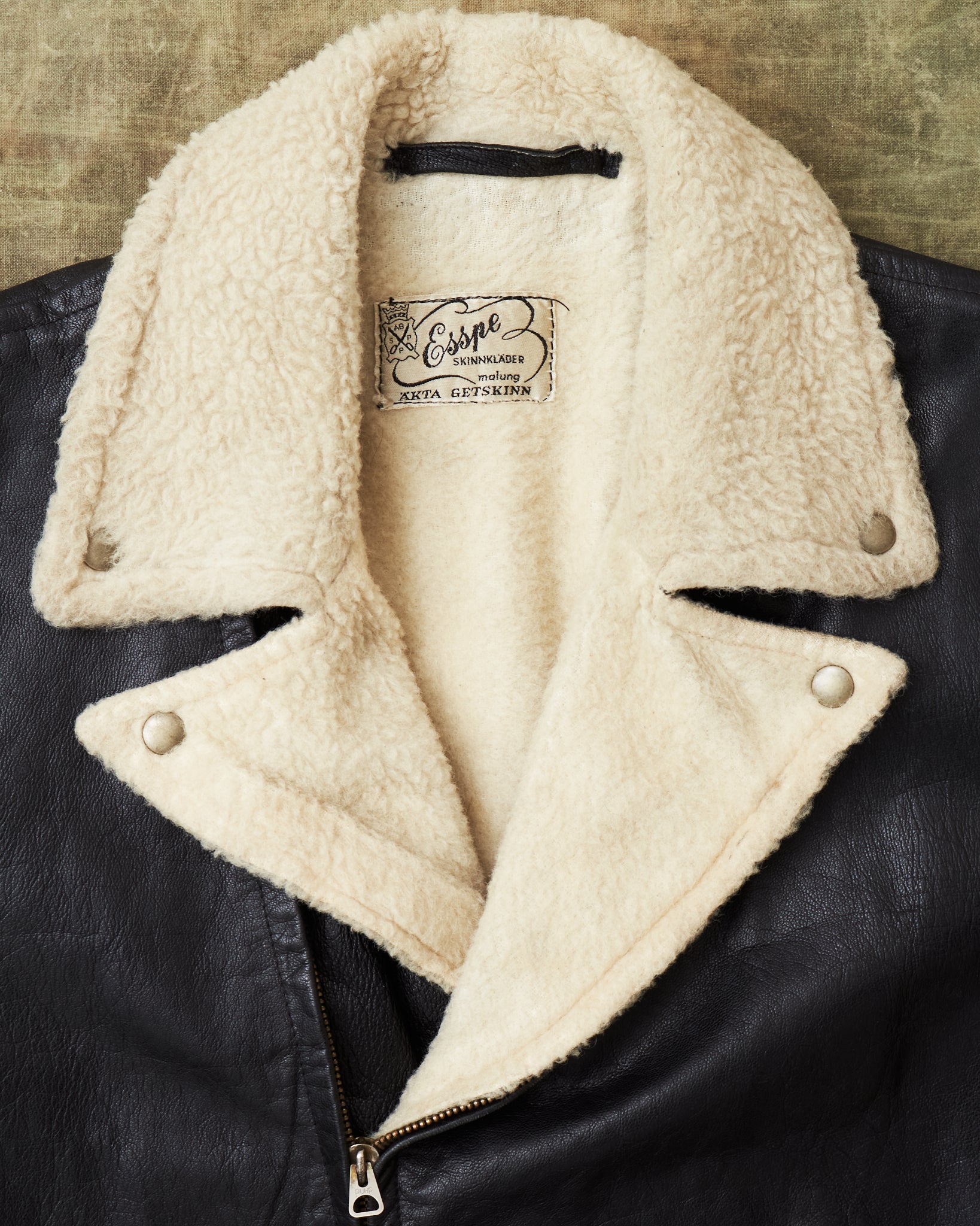 Vintage Swedish 60's Esspe Goat Leather Biker Jacket – Second Sunrise