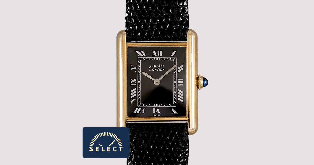 SELECT INC. [CARTIER マストタンク LM 手巻き ブラックローマン ONYX