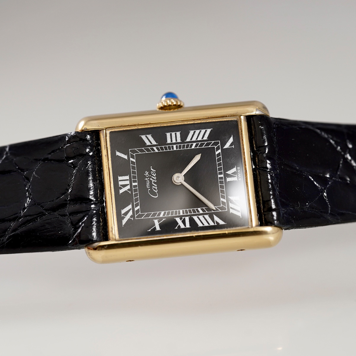 SELECT INC. [CARTIER マストタンク LM 手巻き ブラックローマン ONYX
