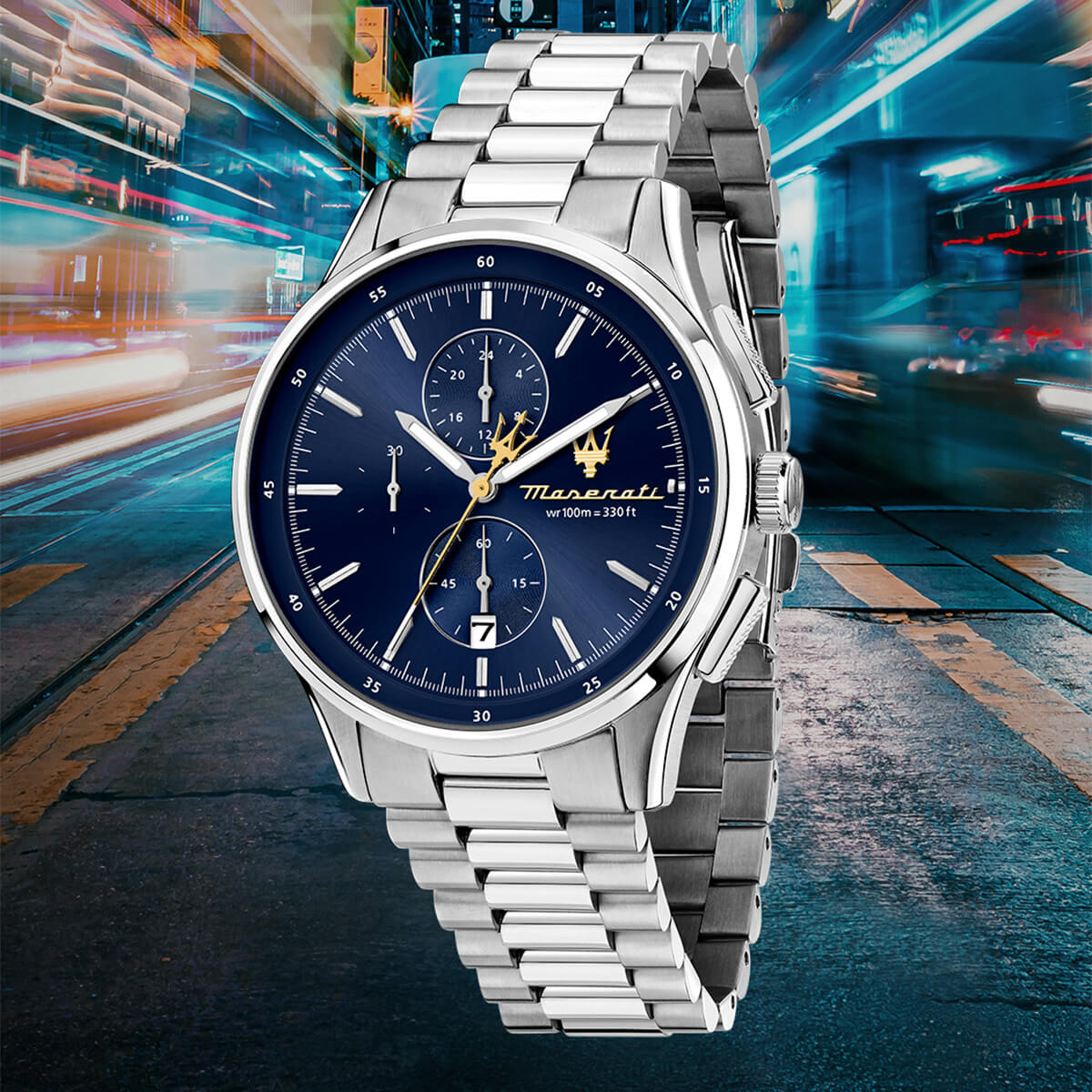 Maserati / マセラティ ベロチタ スリム 40MM ブラック グレー