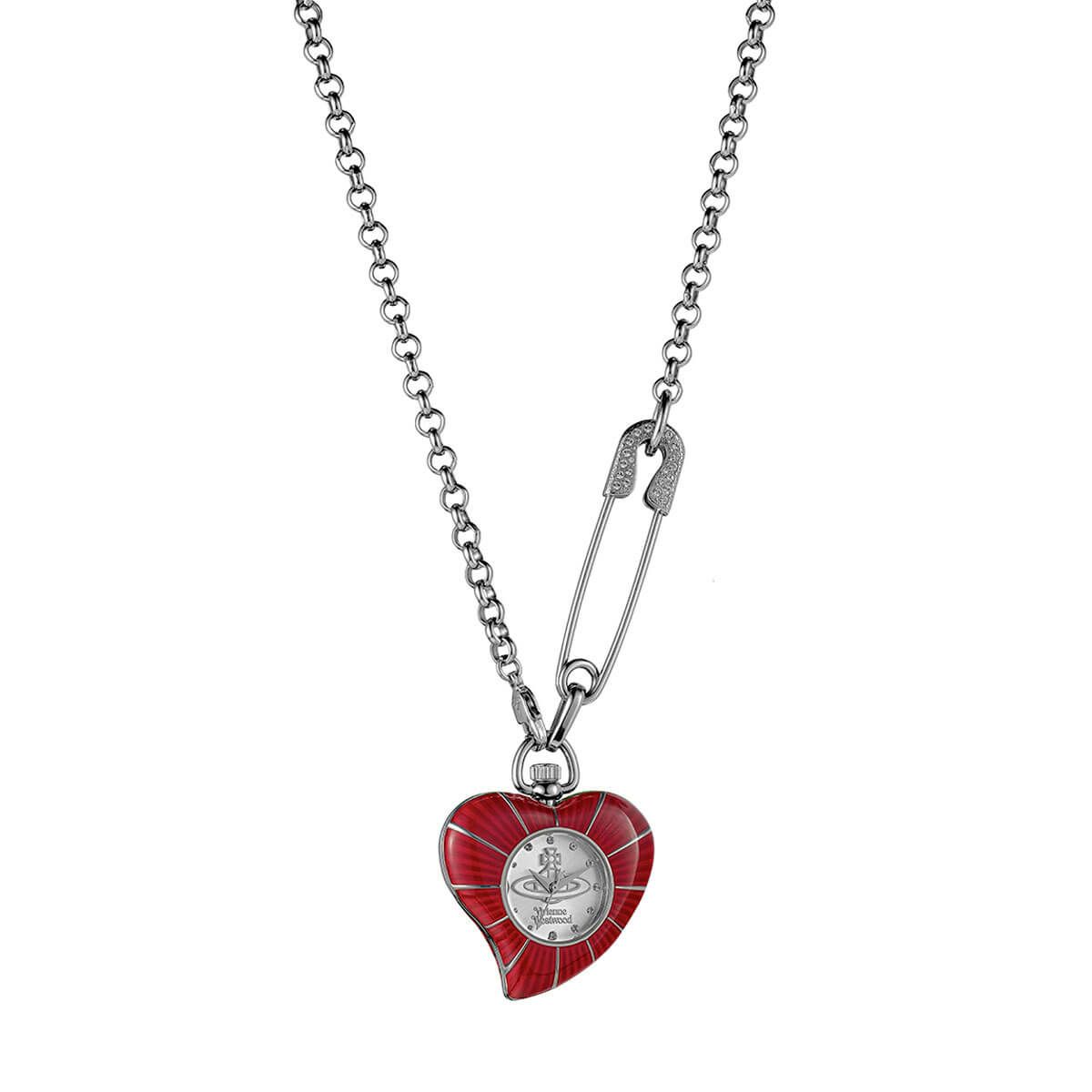 Vivienne Westwood 胸元に時を飾る小さなアートピース「ハート