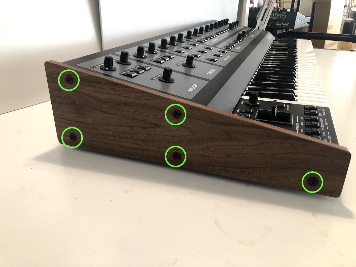 OB-X8 Keyboard: Right Panel Removal - Sequential