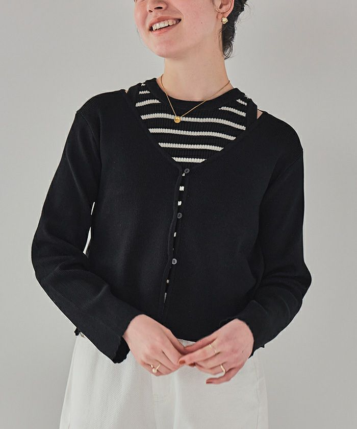 タンクトップセットVネックカーディガン | titivate