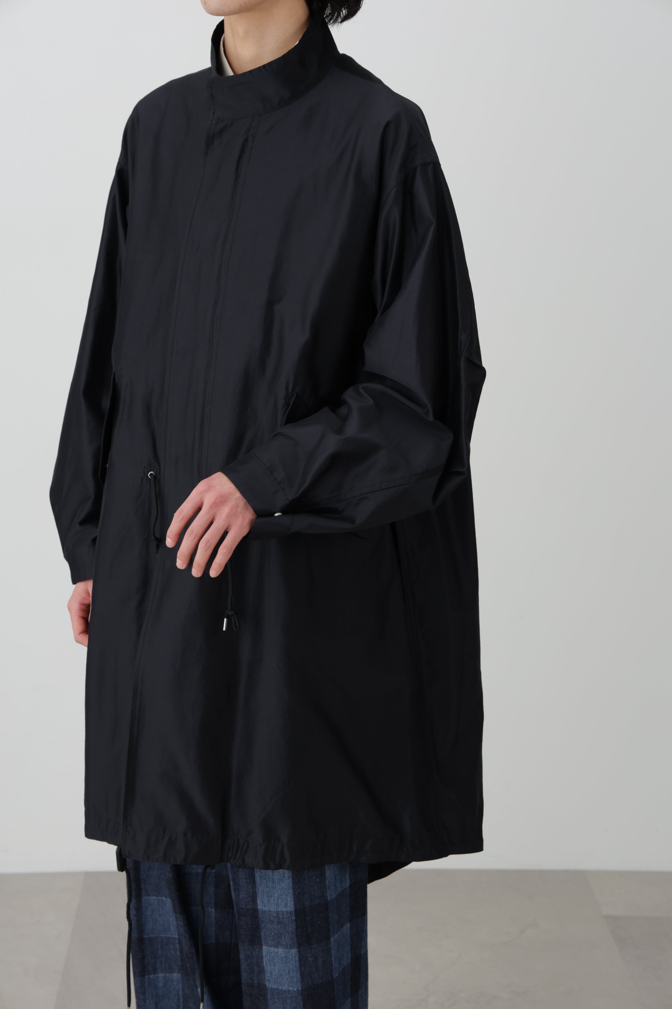 FISH TAIL COAT - Silk / Nylon - | SEVEN BY SEVEN