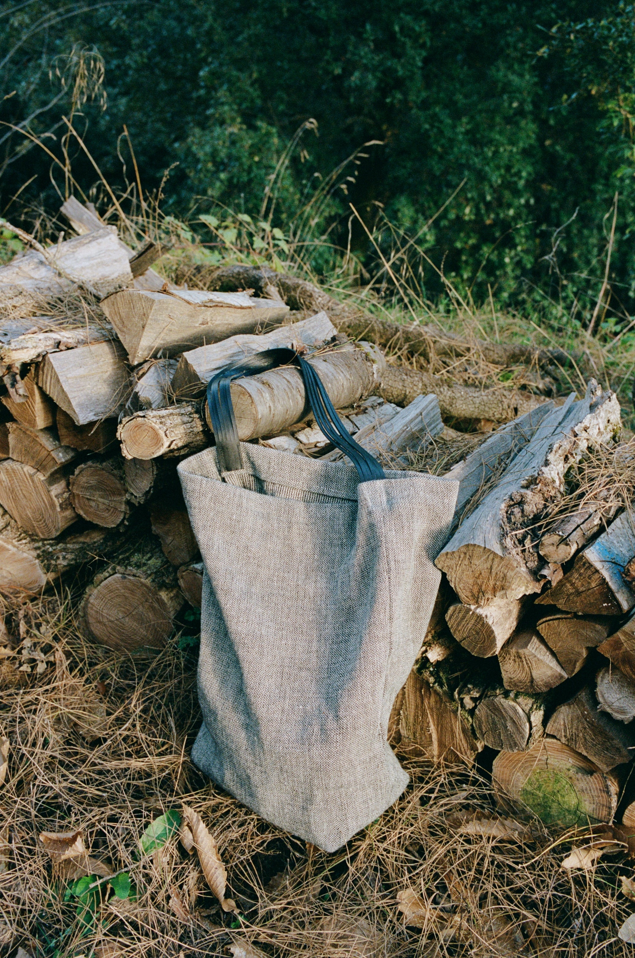 ISAAC REINA X seya. CHASEN BAG /LINEN MULTI HANDLE HOBO / LARGE