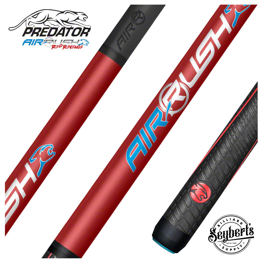 Predator AIR Rush Red Revenge Carbon Fiber Jump Cue Sport Wrap