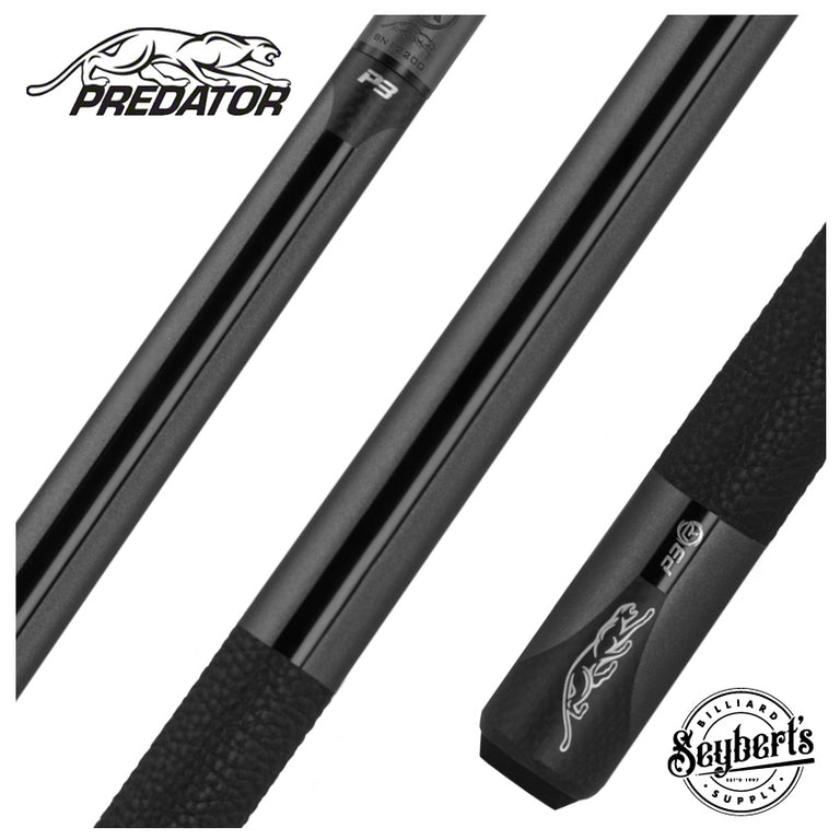 Predator P3 Metallic Gray Uniloc Luxe Leather Wrap Pool Cue