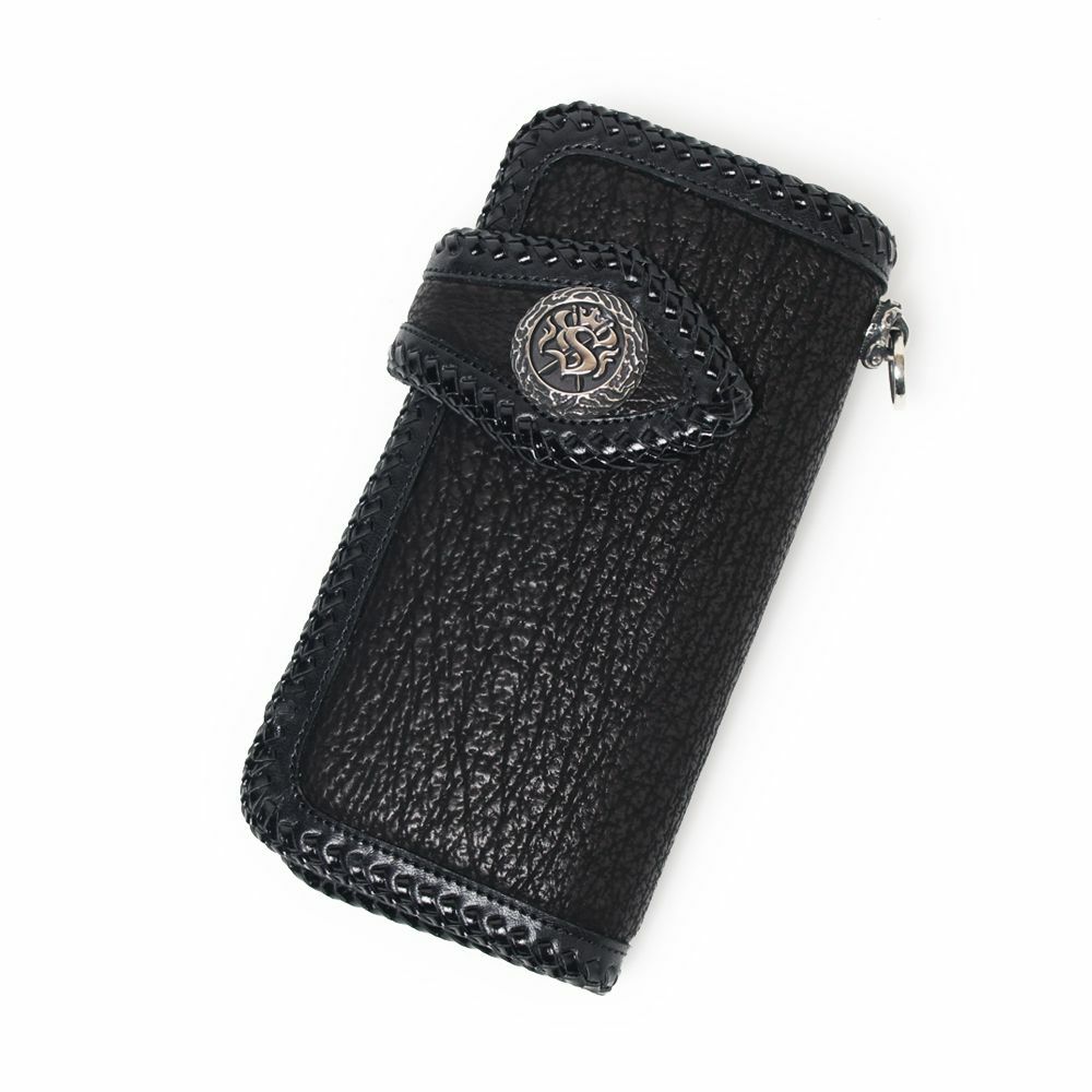 バイカーズウォレット05 シャーク（サメ革）│メンズ革小物通販 S'FACTORY