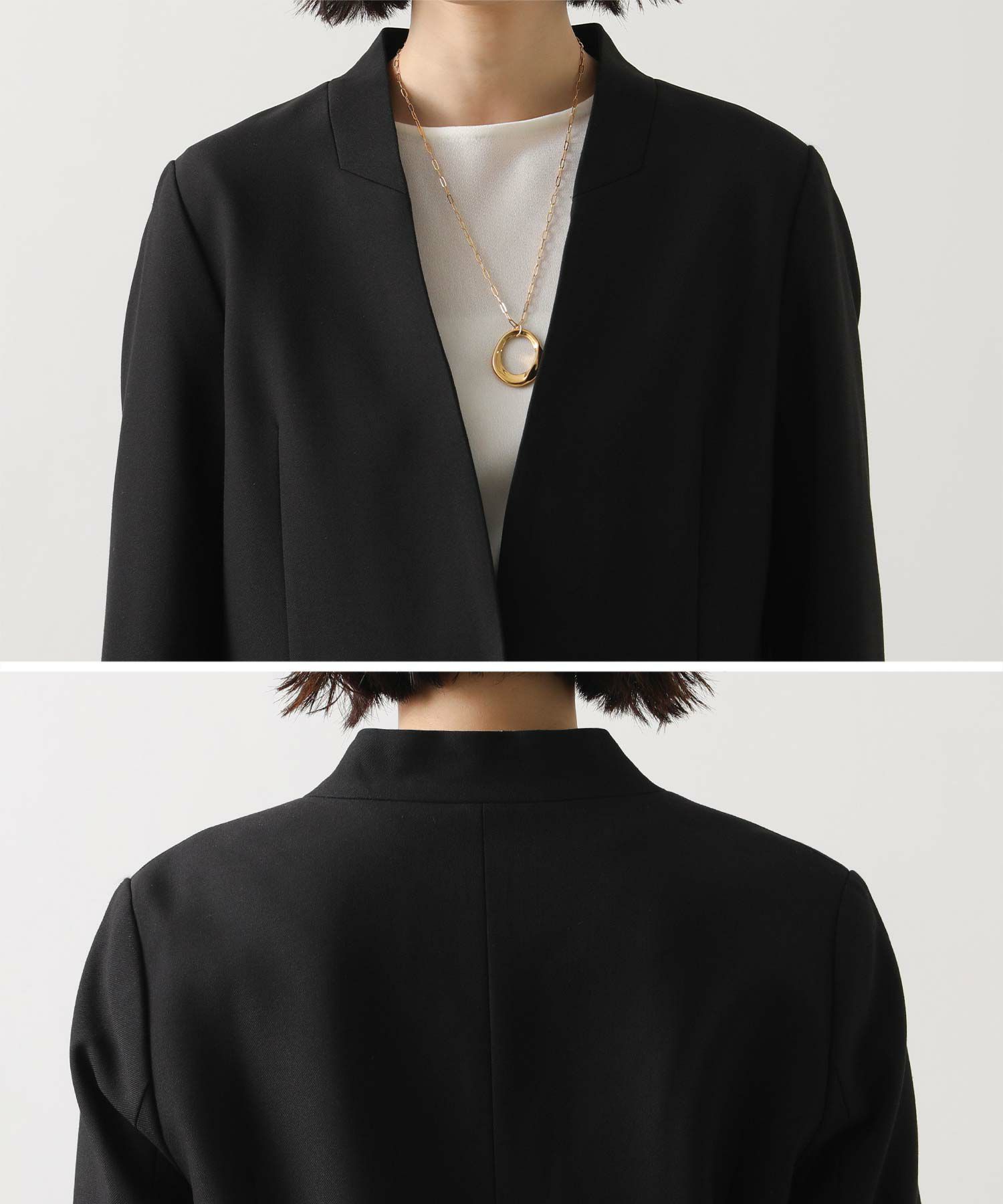 Gready Brilliantノーカラー2wayスリーブジャケット | SEKIMIKI Online