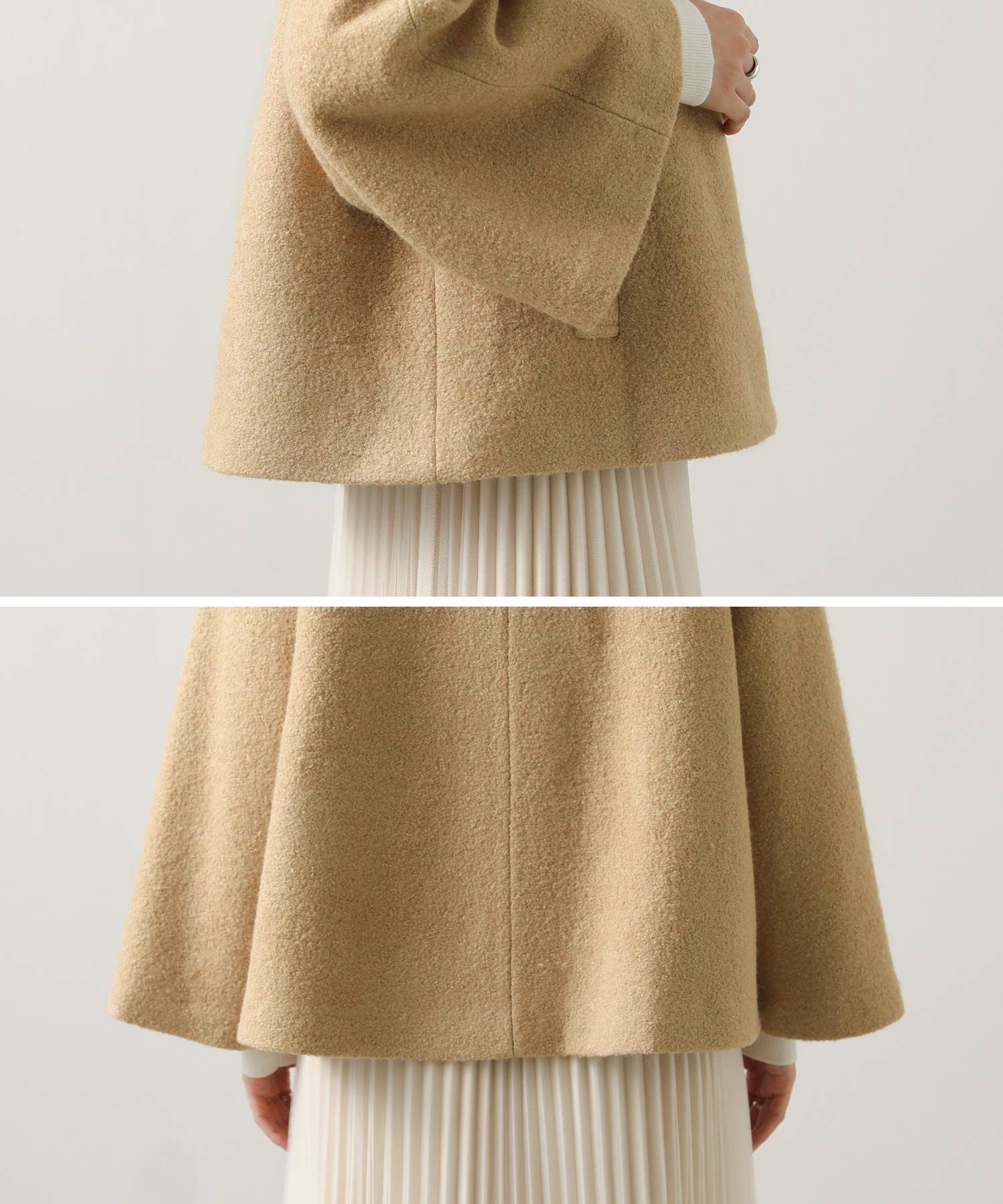 Gready Brilliantブークレケープコート | SEKIMIKI Online