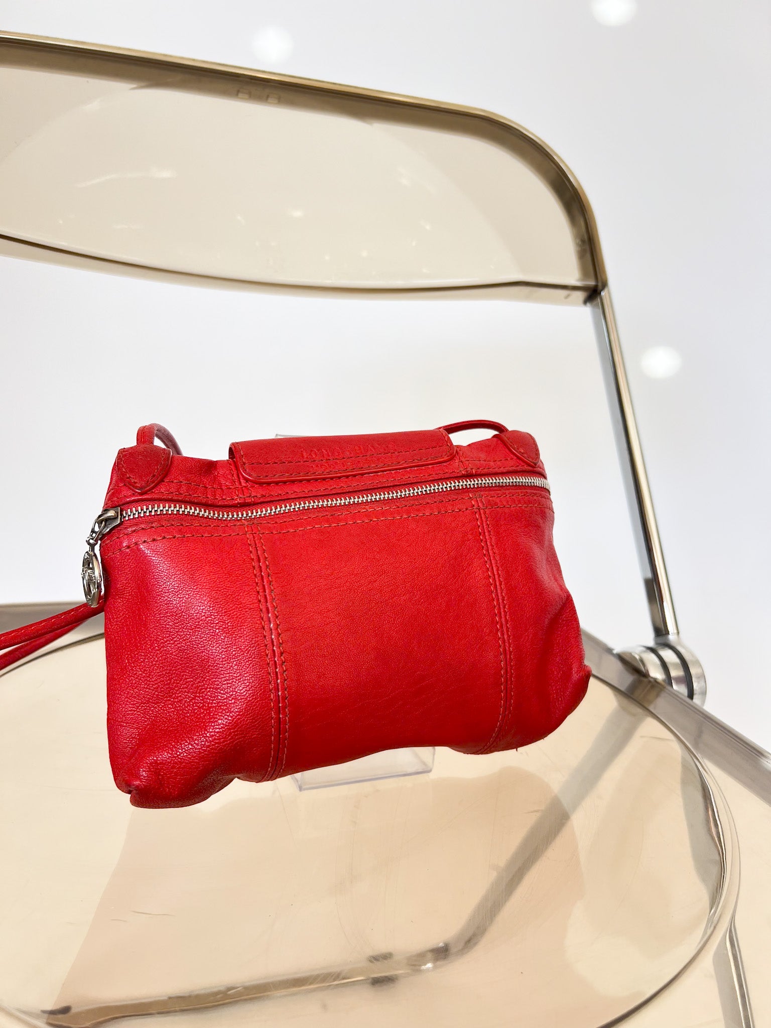 Vintage Longchamp Red Leather Crossbody Bag – Skorpiones vintage