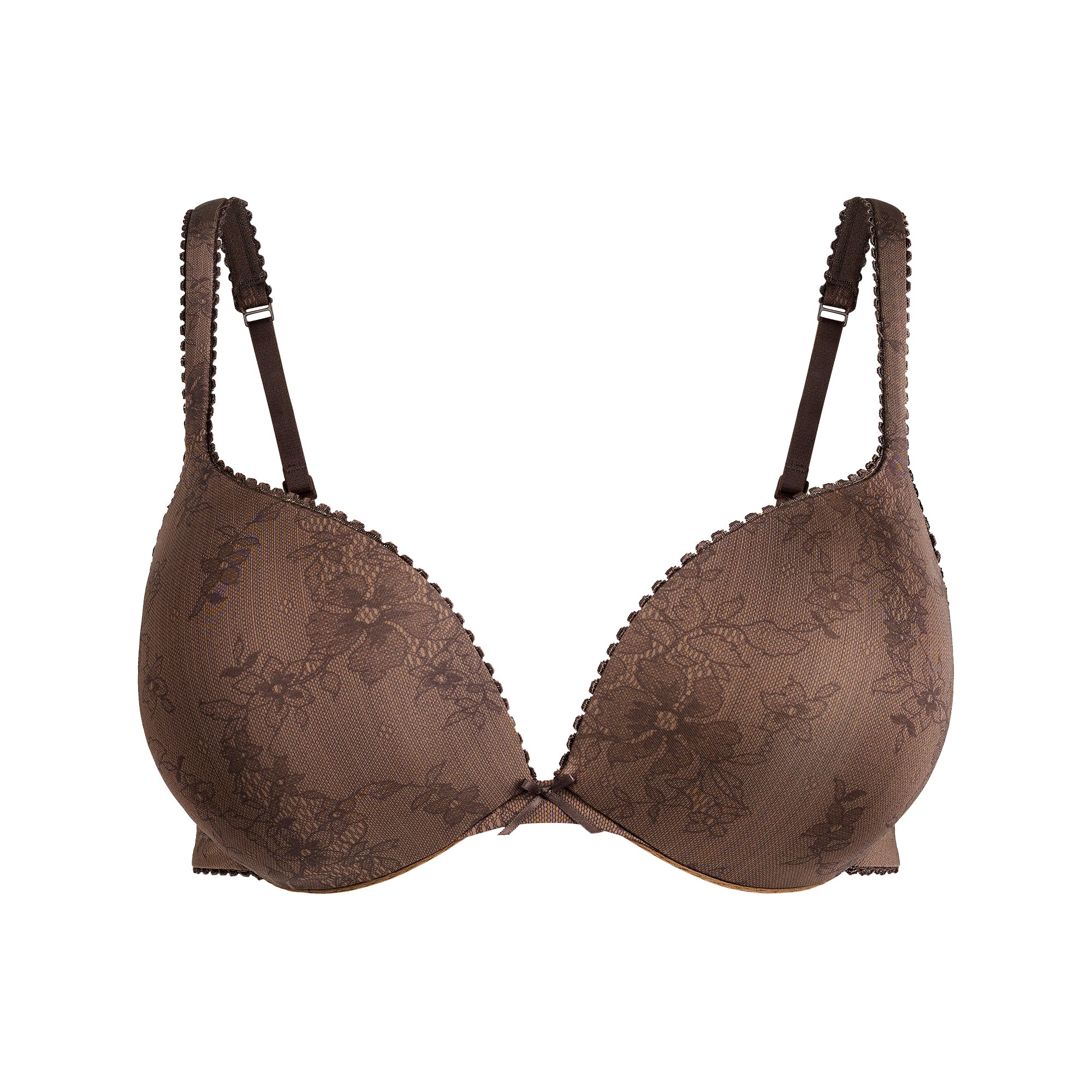 SKIMS ULTIMATE PICOT TEARDROP PUSH-UP BRA | OXIDE LACE PRINT | SKIMS
