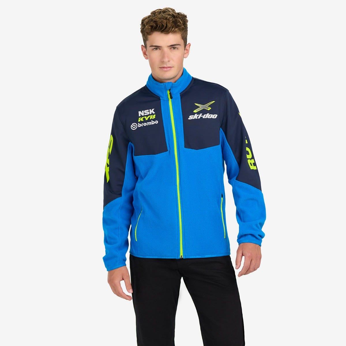 Ski-Doo Men's X-Team Micro-Fleece Indigo Blue – SkiDooGear.com