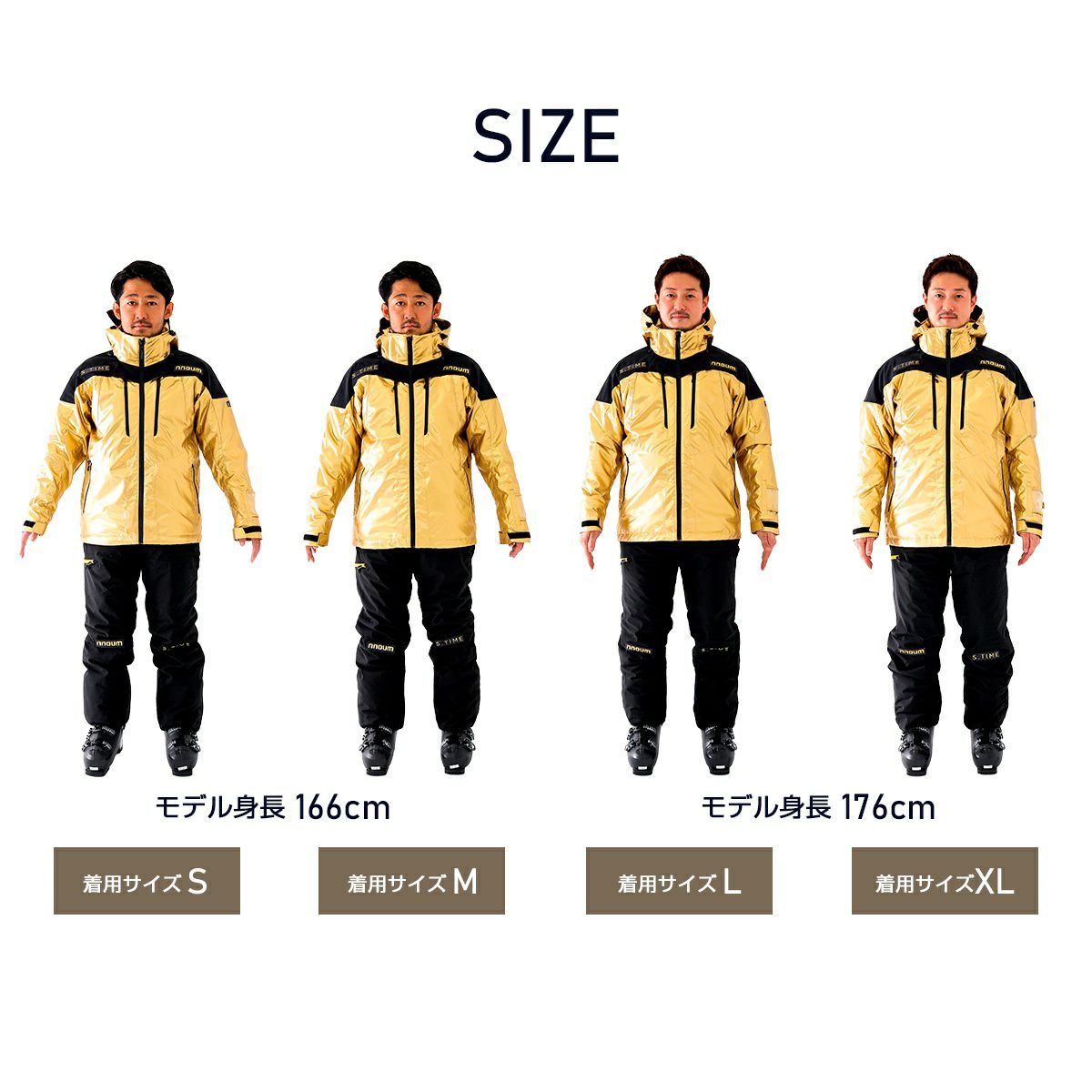 NNOUM ノアム スキーウェア メンズ 上下セット＜2023＞STIME×nnoum