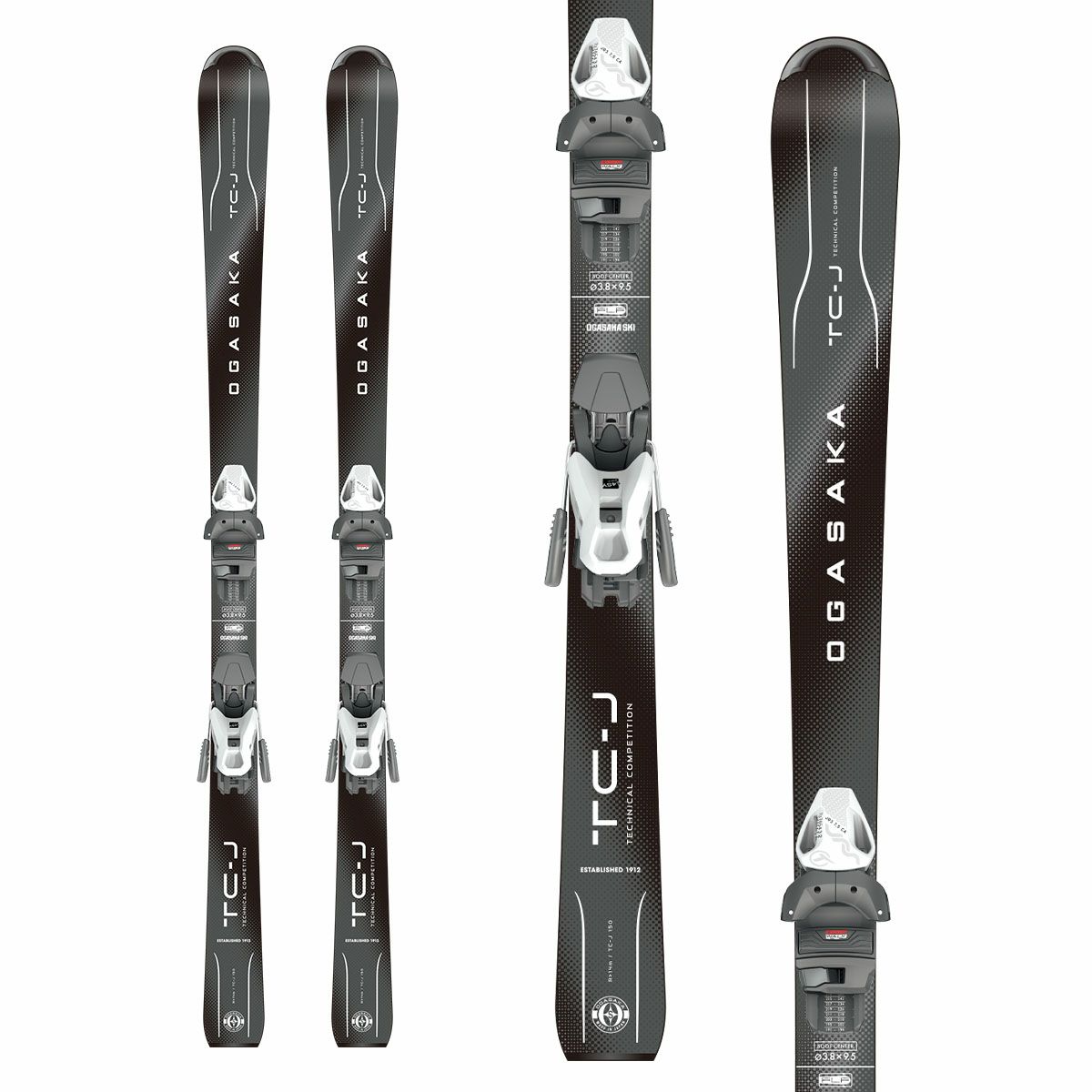 OGASAKA オガサカ スキー板 キッズ ジュニア＜2026＞TC-J + JRS7.5 GW