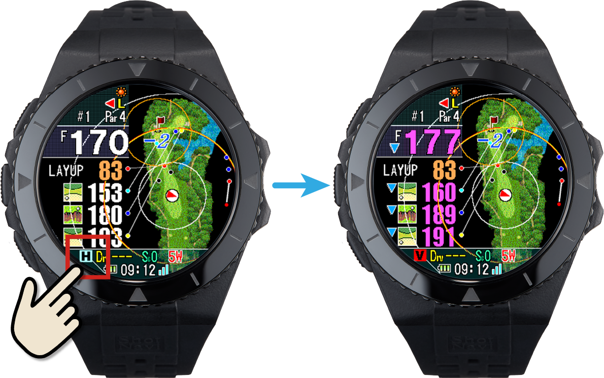 Shot Navi Exceeds::ゴルフ用GPSウォッチ