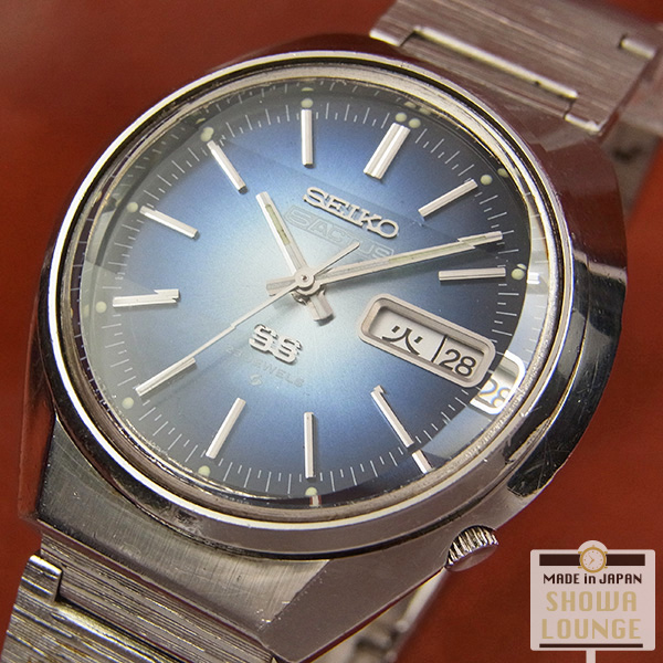 セイコー SEIKO ファイブアクタス SS 3面カットガラス仕様 ブルー