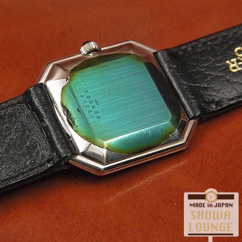 ボーム&メルシェ 18KWG 金無垢 1970年代頃の手巻き時計 黒文字盤 2針