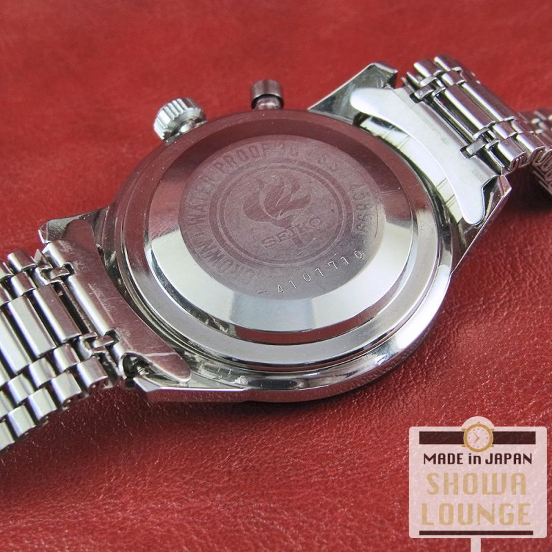 セイコー クラウン ワンプッシュ クロノグラフ ファースト シルバー