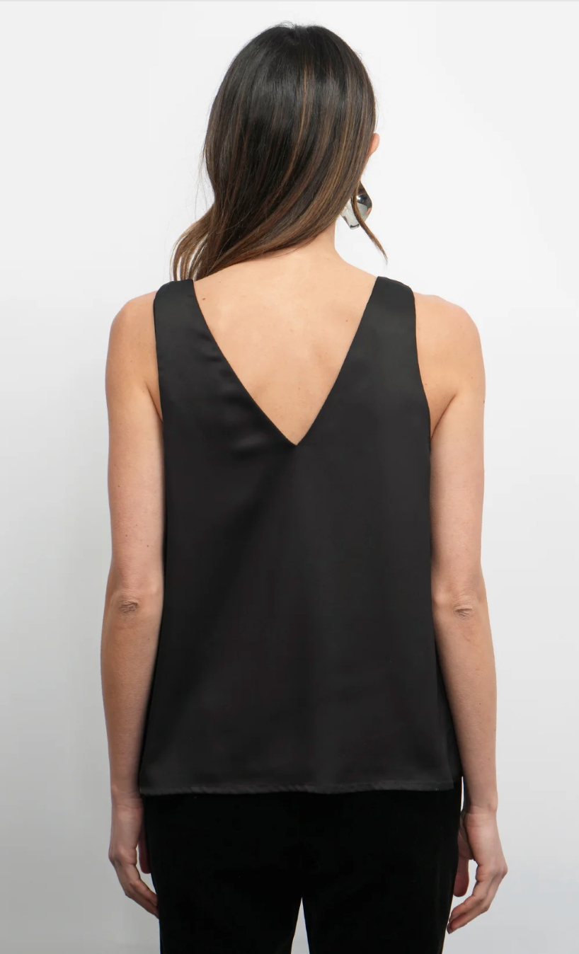 Greylin Kassi Black Shoulder Knot Satin Cami – Shol's boutique