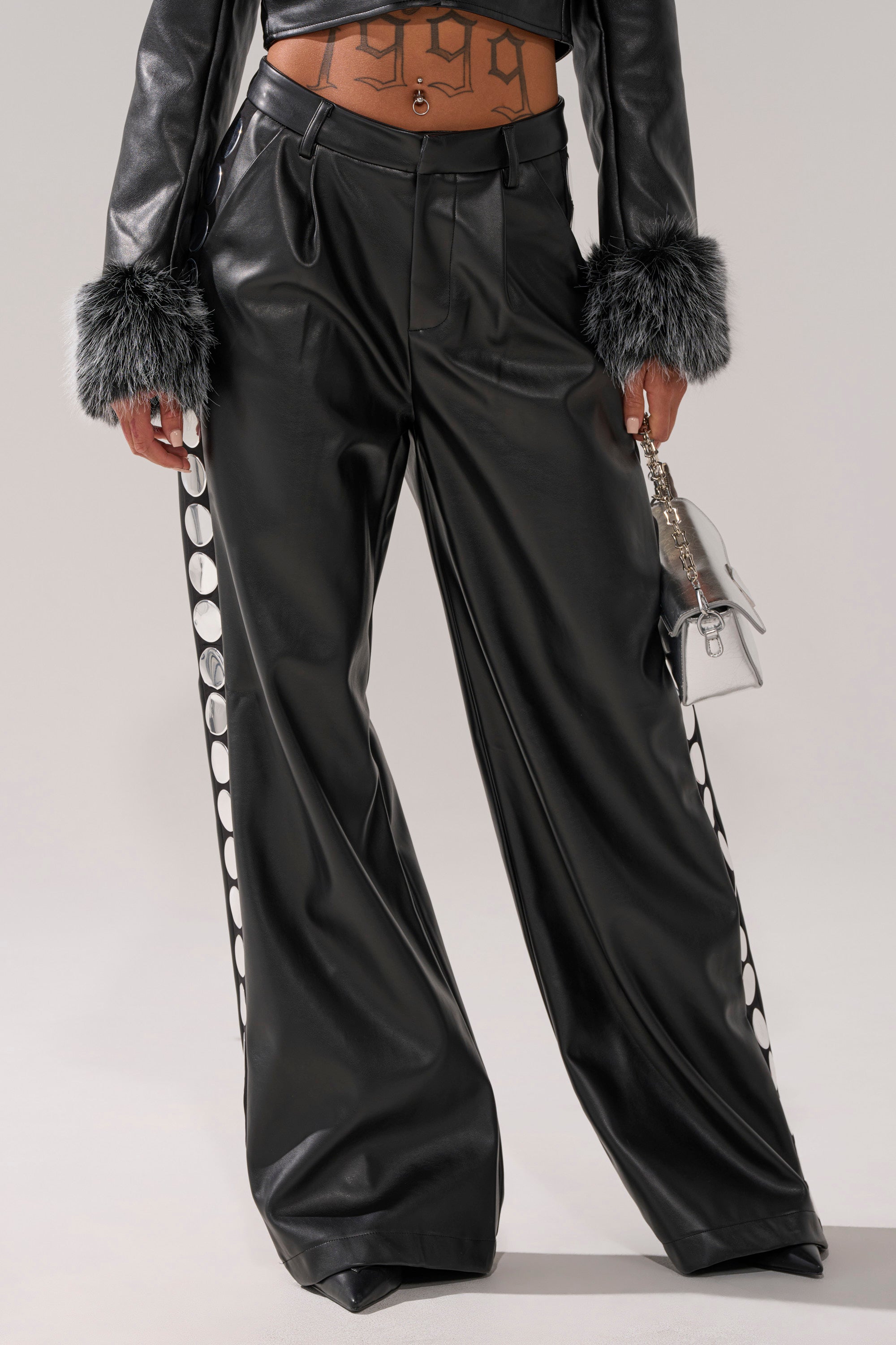 TIME AFTER TIME FAUX LEATHER TROUSER – AKIRA