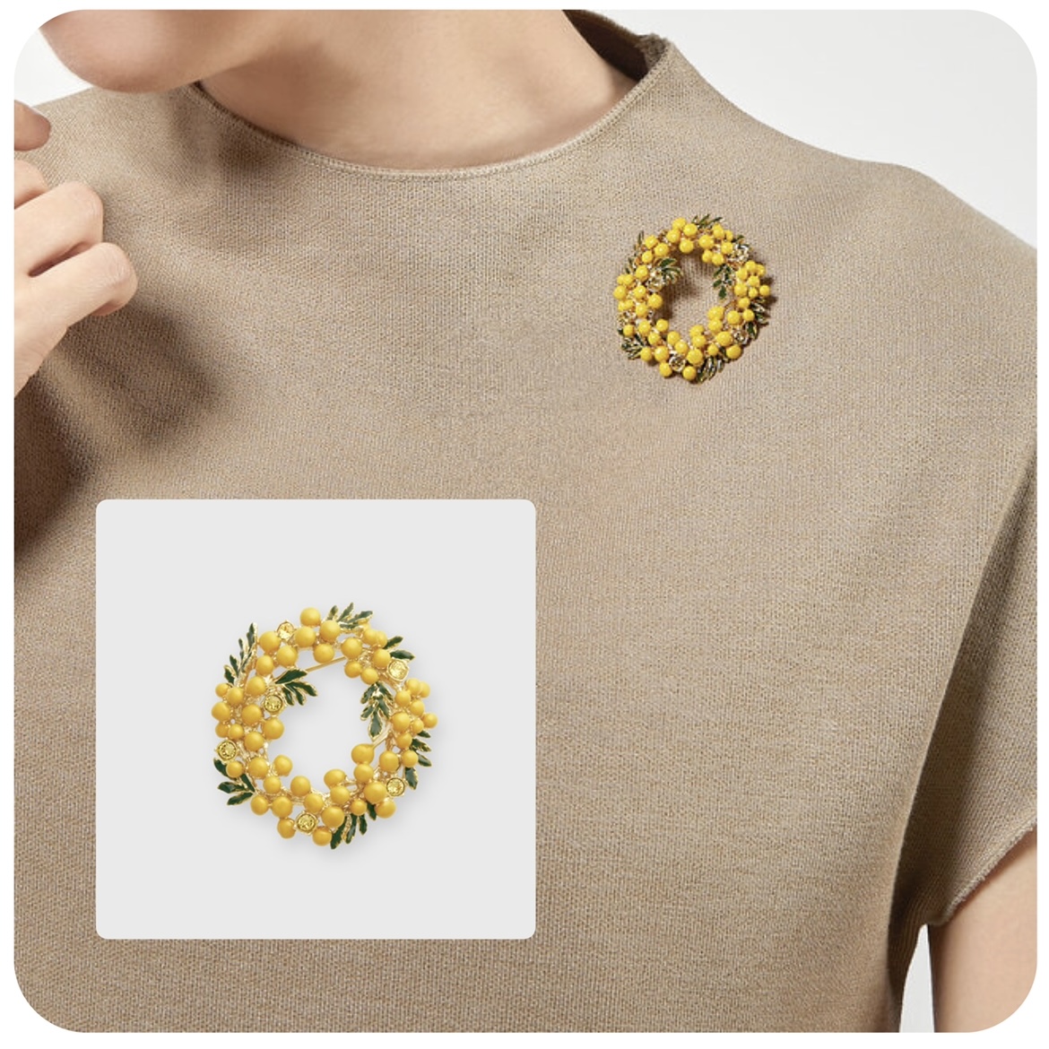 ミモザモチーフ アクセサリーのご紹介【ヴァンドームブティック