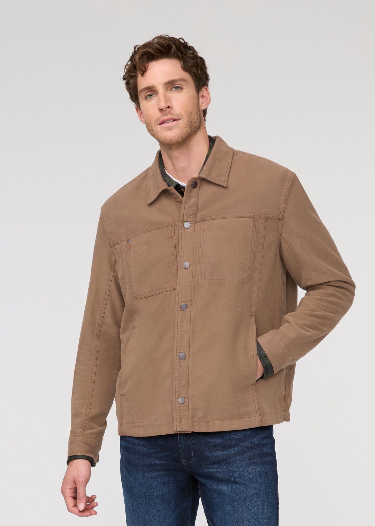Men's Dark Walnut Moleskin Jacket