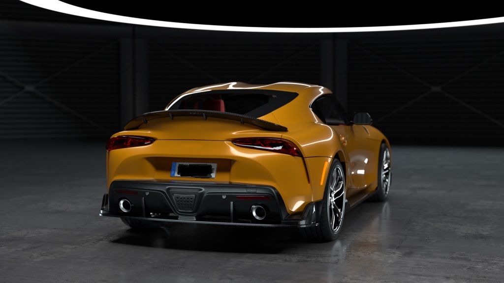 ◇トヨタ A90 GRスープラ用 カーボンディフューザー/カーボンリップ