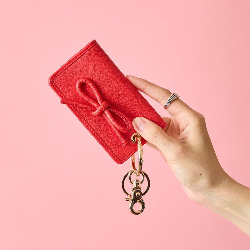 HASHIBAMI 【Ha-2410-316 レザーリボン キーリング】レッド – CORRECT