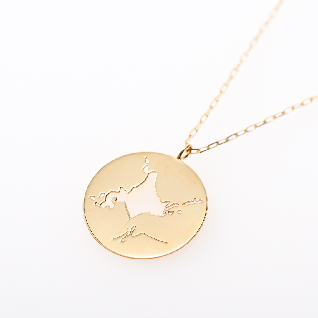 ネックレス K10イエローゴールド(鏡面加工)(JLージュエルー)(北海道