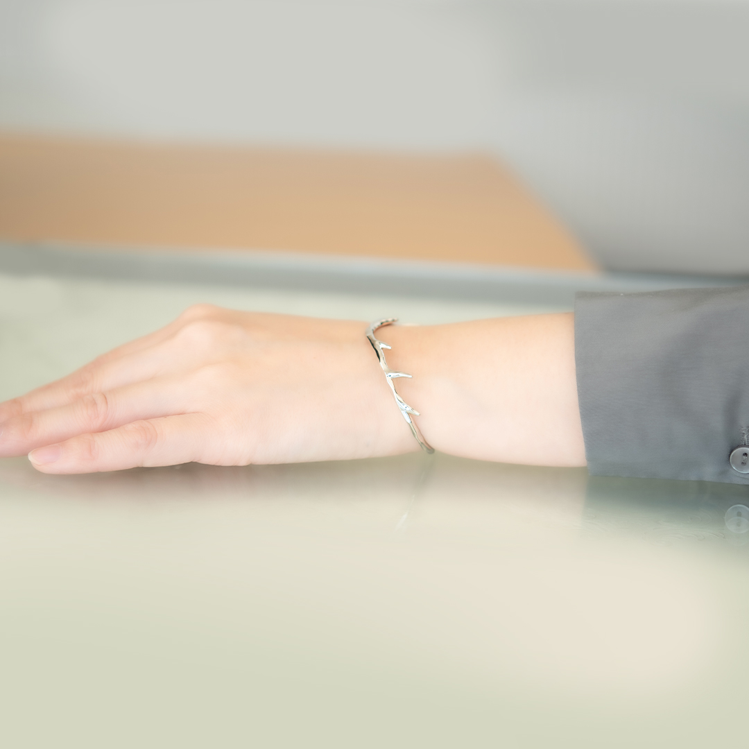 バングル(レディース) シルバー925 ロジウムコーティング(JL