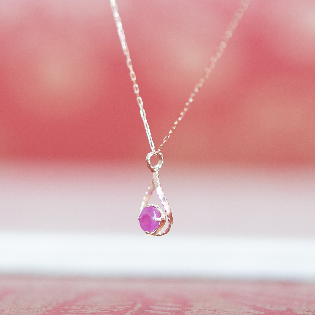 ネックレス K10ピンクゴールド ルビー アクセサリーPePe オンラインストア