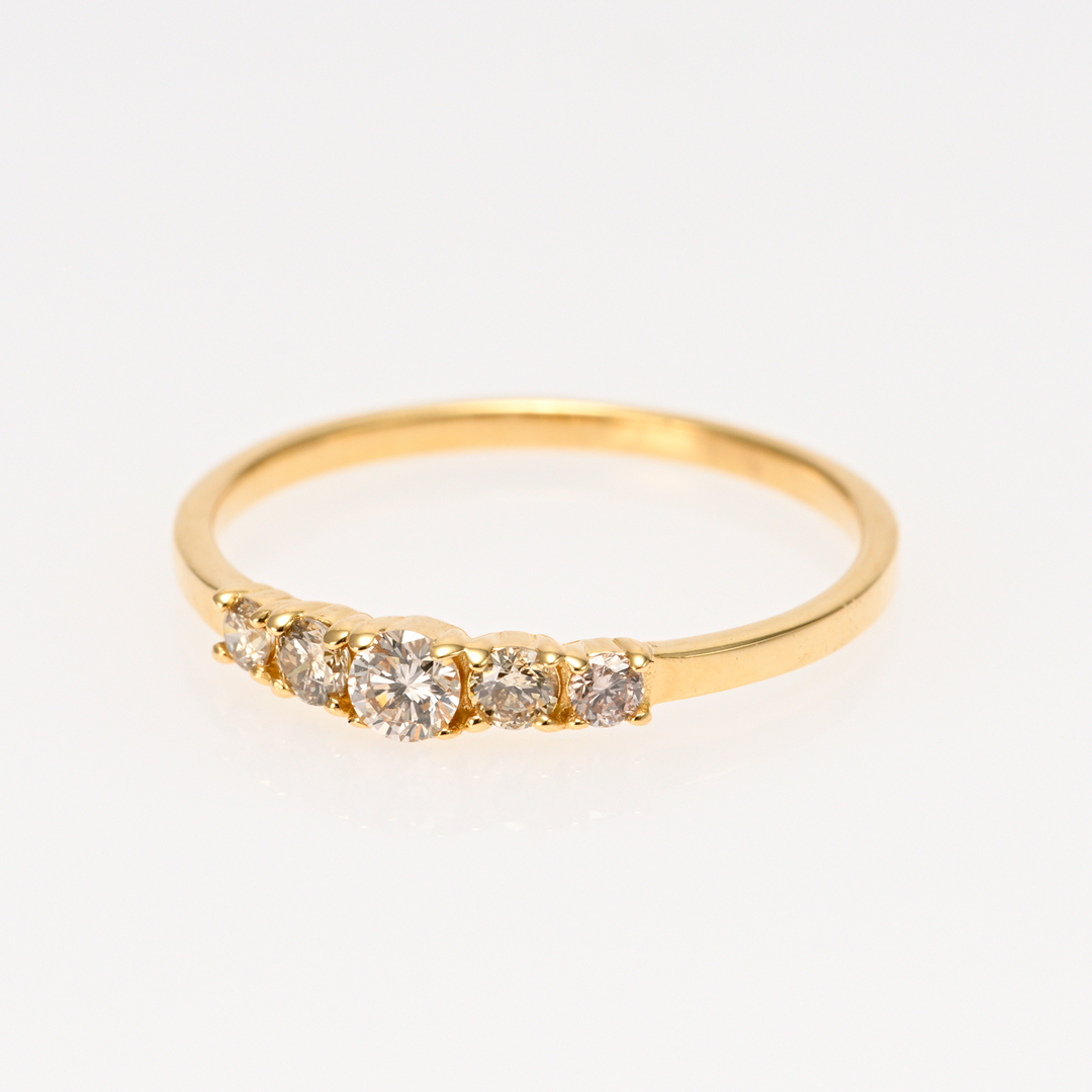 ピンキーリング K18イエローゴールド ダイヤモンド アクセサリーPePe