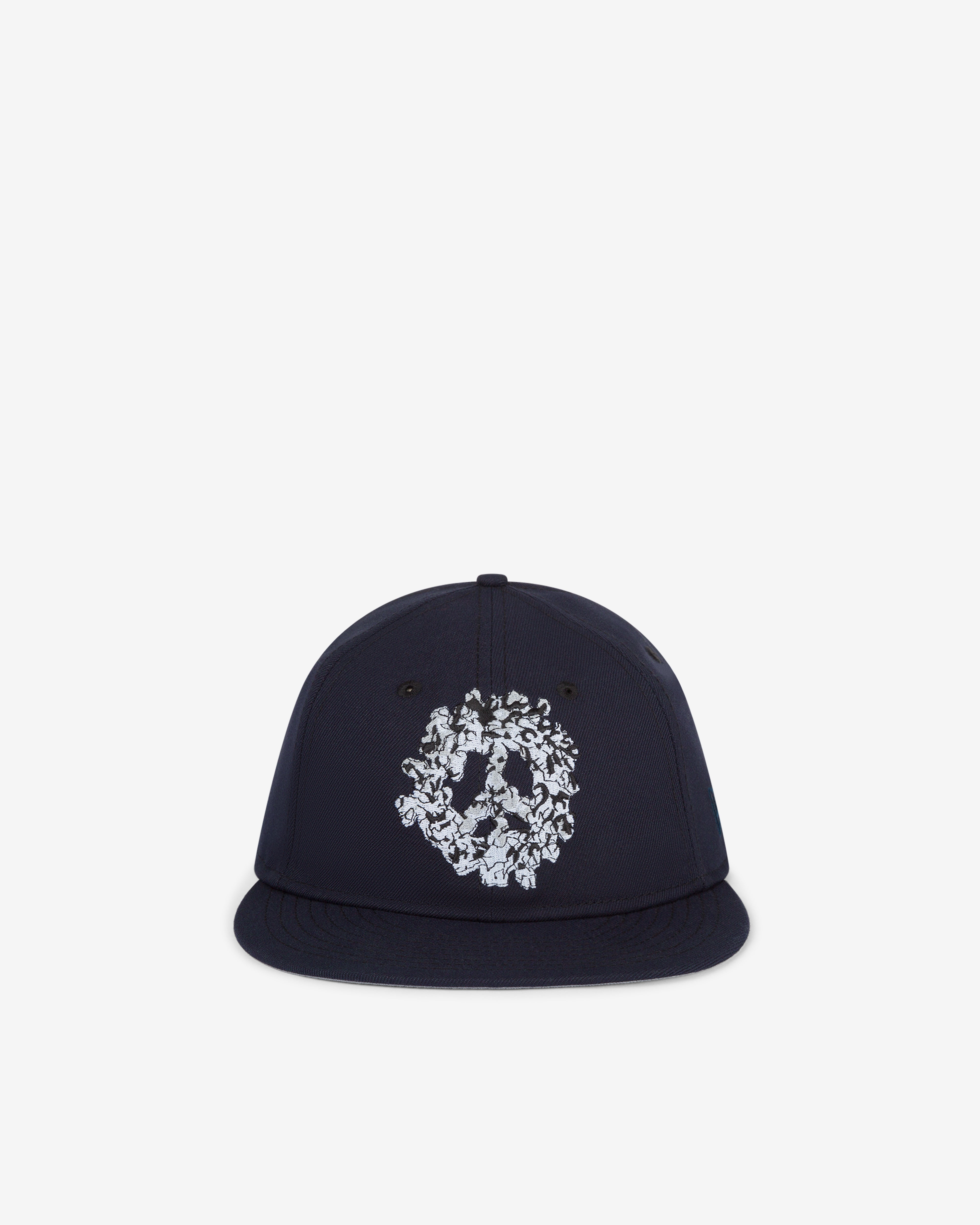 Denim Tears: Men's Peace Wreath Snapback Cap (Navy) | DSMNY E-SHOP