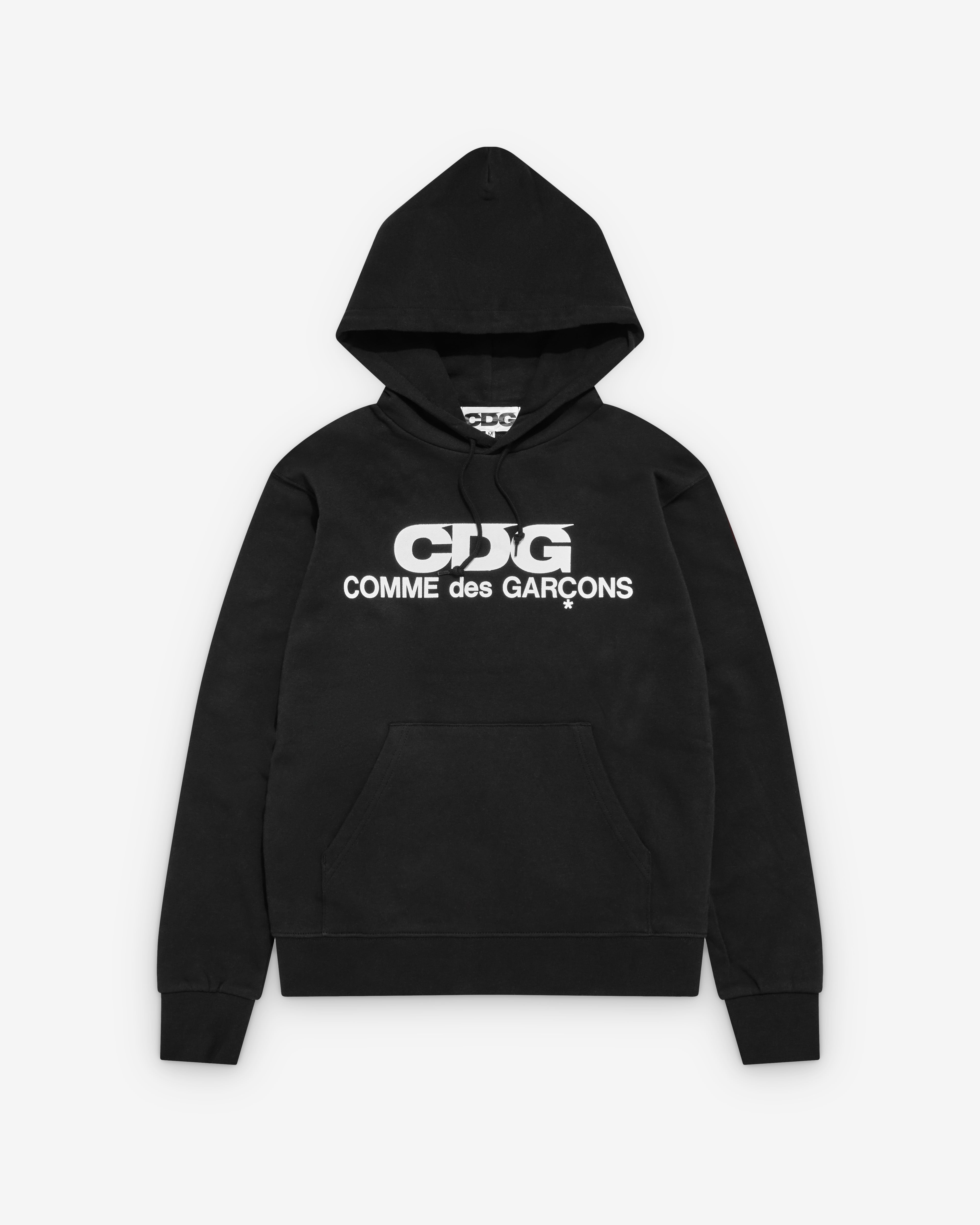 CDG: Logo Hooded Sweatshirt (Black) | DSMNY E-SHOP