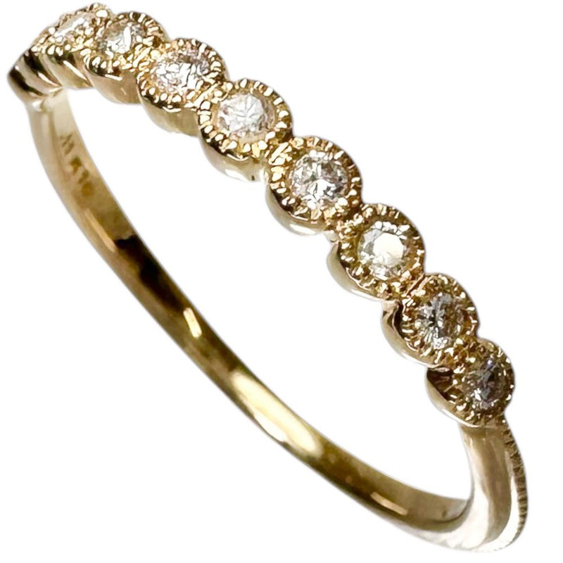 11号【agete/アガット】 ダイヤモンド 0.11ct リング・指輪 K18