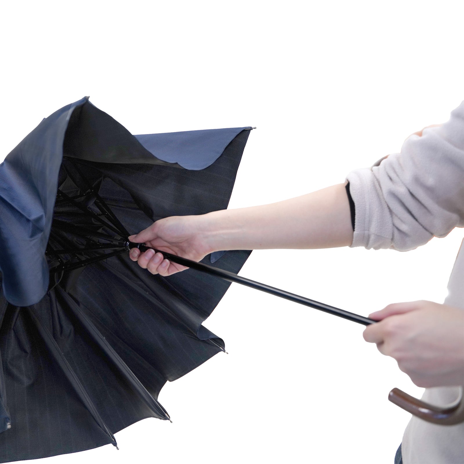 かっこいいメンズ折りたたみ傘！便利な晴雨兼用傘8本骨58cm
